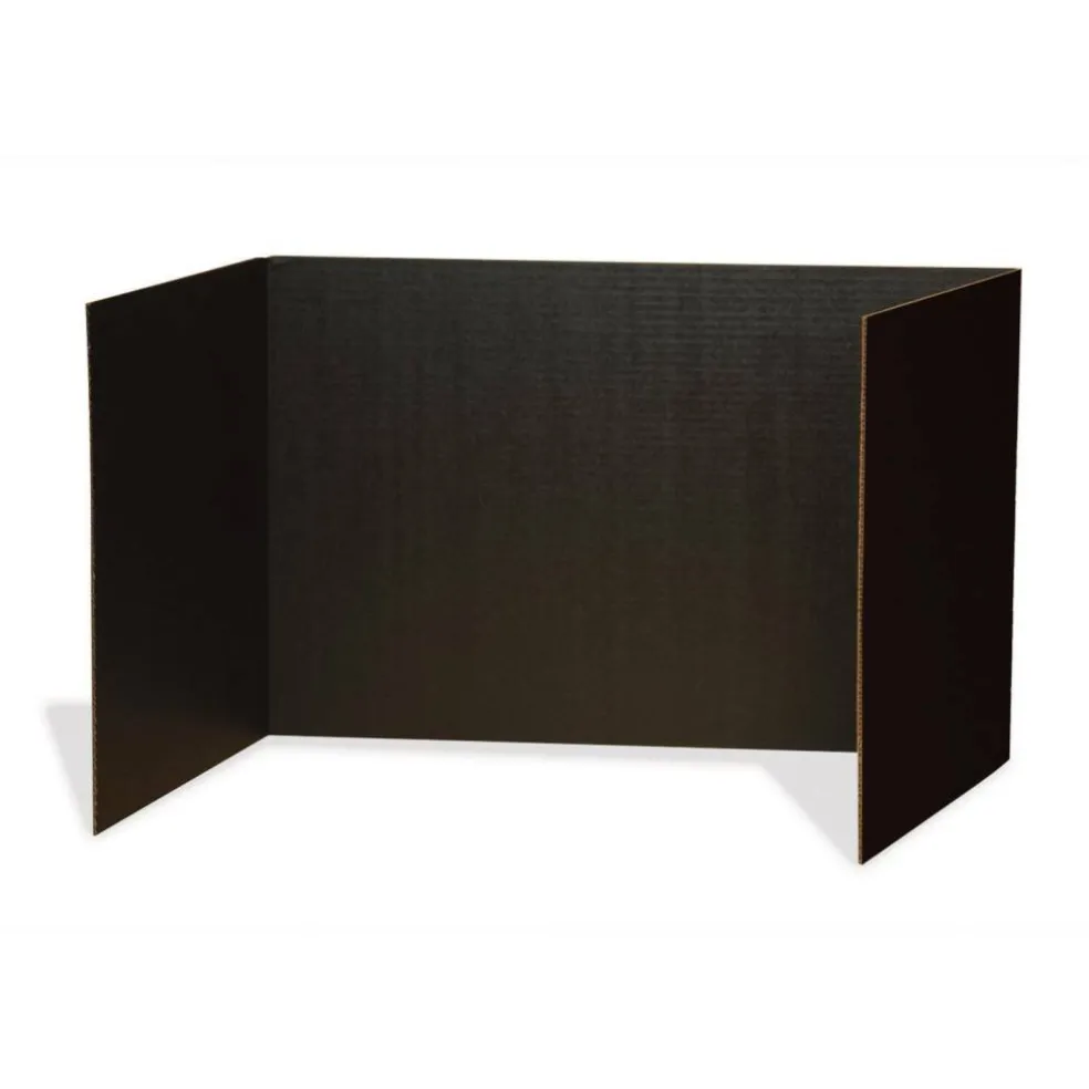 Pacon® 48" x 16" Black Privacy Boards, 2 Packs of 4