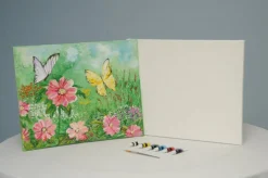 Paint Kit - The Secret Garden Acrylic Fingerpainting Kit & Video Lesson, Art Gift Set, DIY Craft, Painting Gift Set, Paint At Home, Paint Party