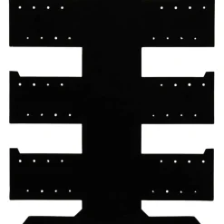 24 Pair Earring Necklace Bracelet T-Bar Black Cardboard Display