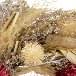 11" Pampas Grass & Dried Floral Spring Wreath