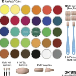 PanPastel Artists' Painting Pastels Set - Pure Colors, Set of 30