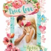 Paper House Floral Love Dimensional Sticker Frame With Easel