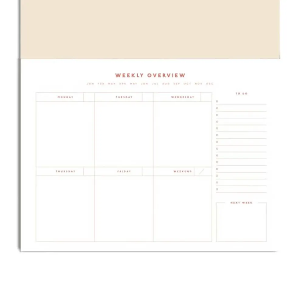 Papier 9.5" x 7" Joy Undated Weekly Desk Planner