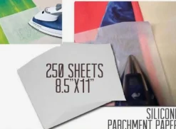 PARCHMENT SILICONE TISSUE paper FOR HEAT TRANSFER APPLICATIONS 8.5x11 250 Sheets