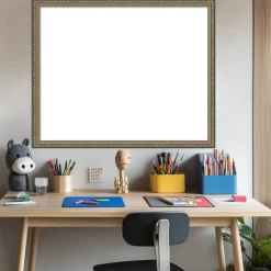 Parisian Silver Framed Dry Erase Magnetic Board