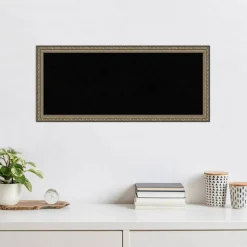 Parisian Silver Wood Framed Corkboard, Black Cork