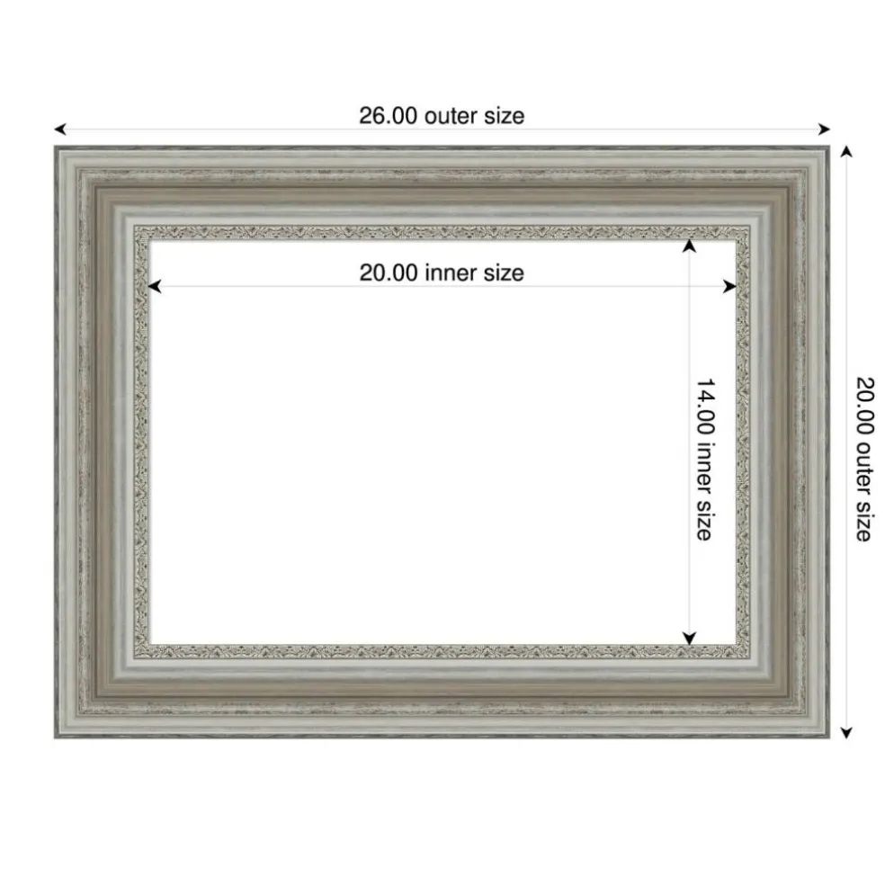 Parlor Framed Dry Erase Magnetic Board