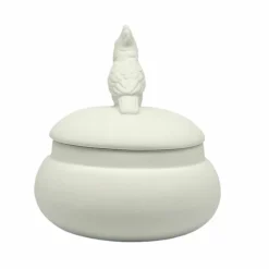 3.5" Parrot DIY Ceramic Trinket Box with Lid by Make Market®