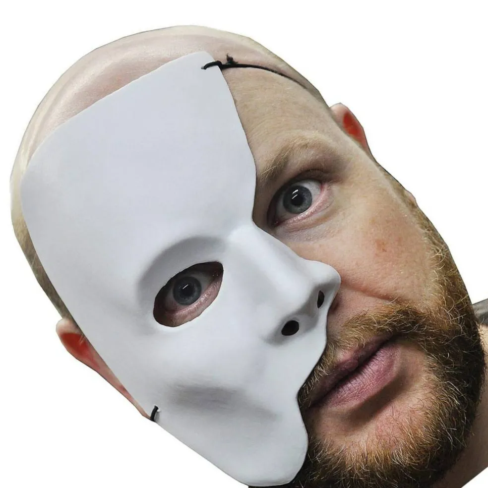 Partial Face Mask Phantom Horror Costume