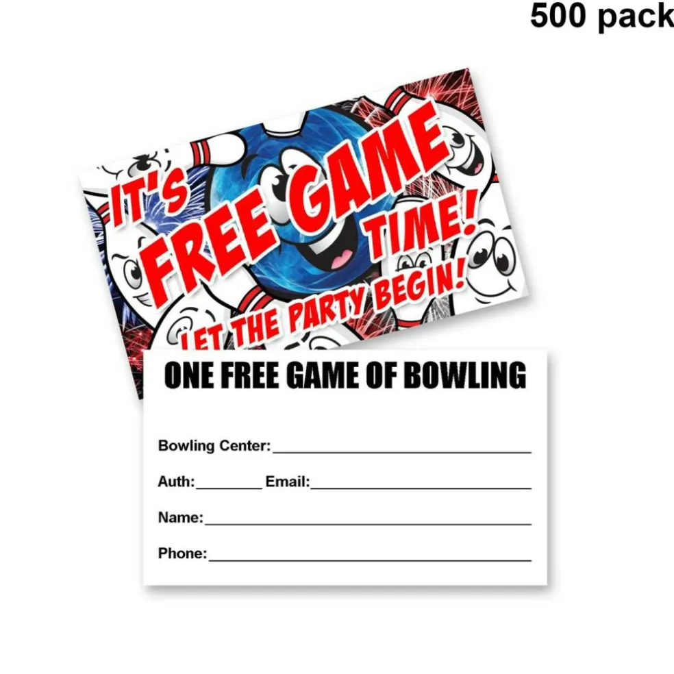 Party Lane Free Game Passes | Exclusive 3 1/2 in x 2 in | Raheev®