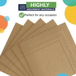 Party Solids Paper Napkins Disposable Everyday 100 Pcs 2 Ply Napkins Paper Everyday For Parties & Party Supplies