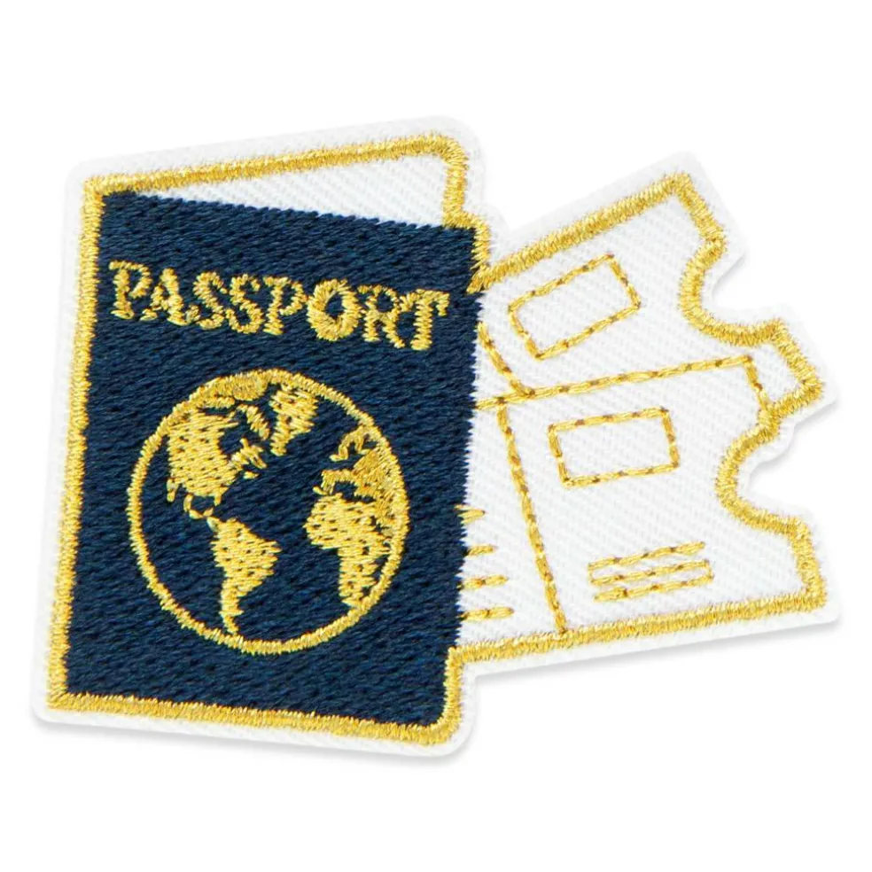 Passport Embroidered Iron-On & Adhesive Patch by Make Market®