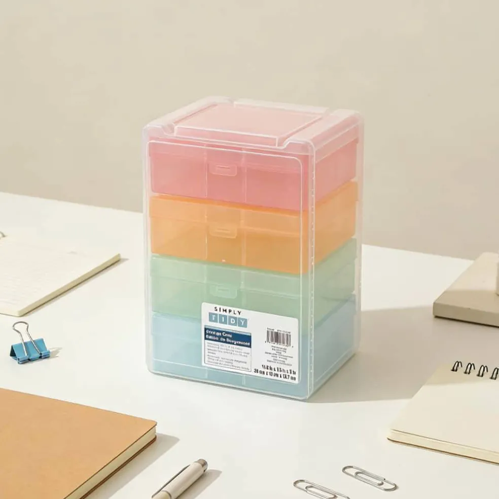 Pastel 4 Case Photo & Craft Keeper by Simply Tidy®
