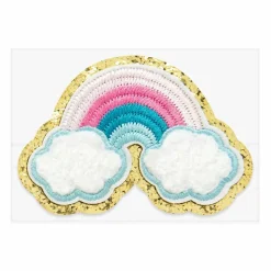 Pastel Embroidered Rainbow Iron-On & Adhesive Patch by Make Market®
