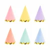 5" Pastel with Foil Scallop Party Hats by Celebrate It™