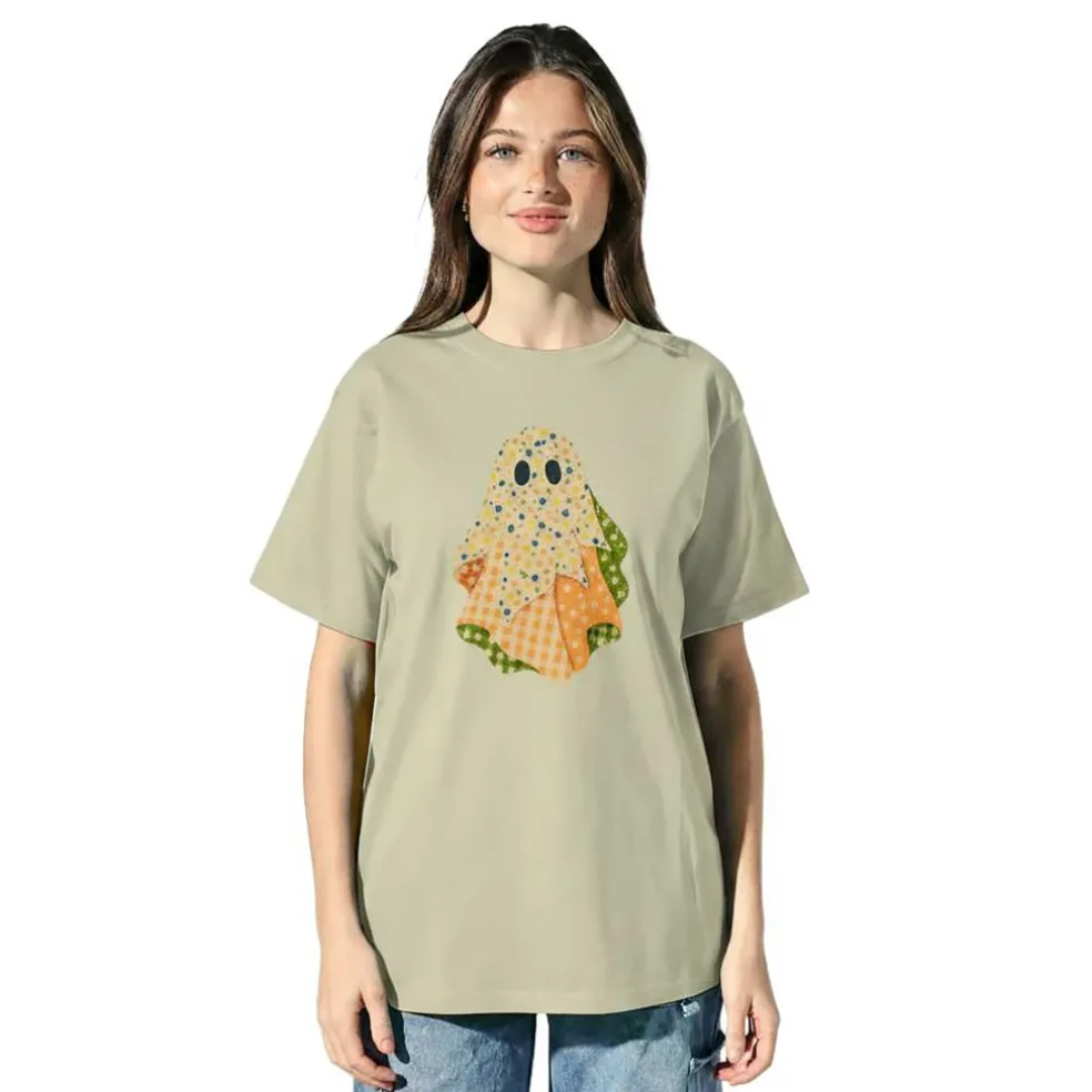 Patchwork Ghost Adult T-Shirt