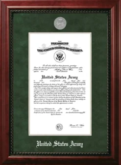 Patriot Frames Army 10x14 Certificate Executive Frame with Silver Medallion
