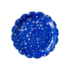 Patriotic Sparkling Stars Party Plates