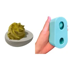 1pc Deviled Eggs Silicone Mold Food Shape Mold for Soap | Wax | Resin Castings.| Not Food Grade