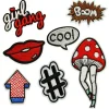 7 PC Milly Iron-On Embroidered Applique/Patch Patch Collection