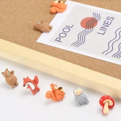 30 pcs animal thumb tacks push pins for cork and bulletin boards