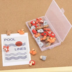 30 pcs animal thumb tacks push pins for cork and bulletin boards