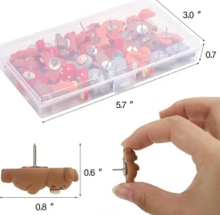 30 pcs animal thumb tacks push pins for cork and bulletin boards