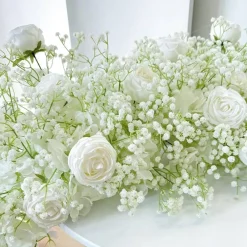 160 Pcs Artificial Baby's Breath Flowers White Real Touch Gypsophila Fake Flowers Bulk for Wedding Bouquet DIY Floral Arrangements Home Table Party Decoration