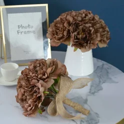 20pcs 5" Artificial Flower Peonies, Silk Peonies with 6" Stems, Flowers Suitable for Wedding Bouquets, Home Party Decoration