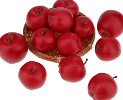 15 PCS Artificial Green Apple Decoration Fake Fruit Model12 Pcs Small Artificial Dark Red Apples, Realistic Fake Foam Fruit Decorations in 2 Sizes, Faux Apple Models for Home Decor, Photography Props, Wedding, Christmas, Thanksgiving and Store Displa