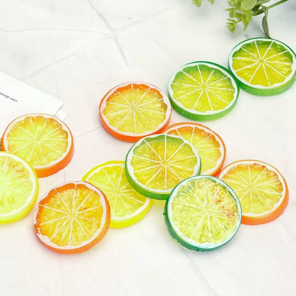 30 PCS Artificial Lemon Slices