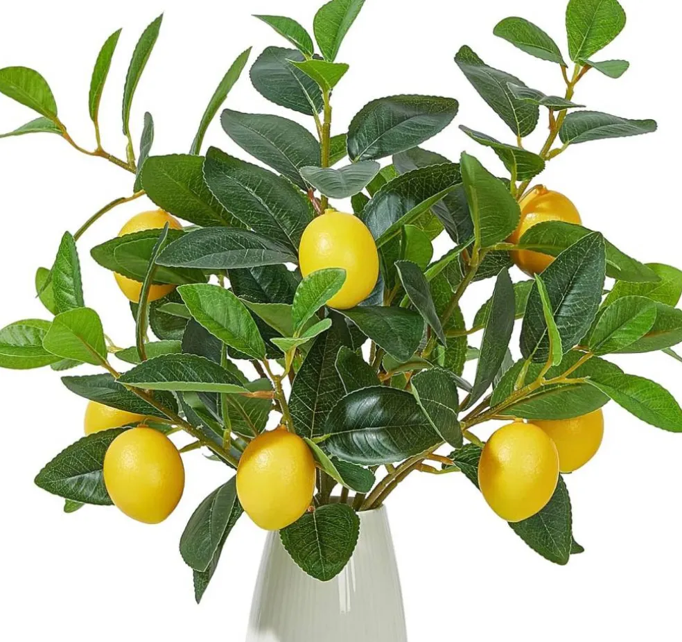 3 Pcs Artificial Lemons Tree Branches