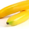 6pcs Artificial Lifelike Simulation Yellow Bananas Fake Fruit, 7.5X 1.25 Inches
