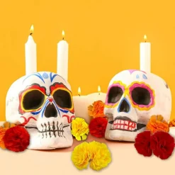150 Pcs Artificial Marigold Flower Heads 2 Inch, Yellow Red Orange Silk Marigold Flowers Bulk, Faux Flower Heads for Diwali, Day of the Dead, Halloween, Wedding, Wreath & Garland Decor