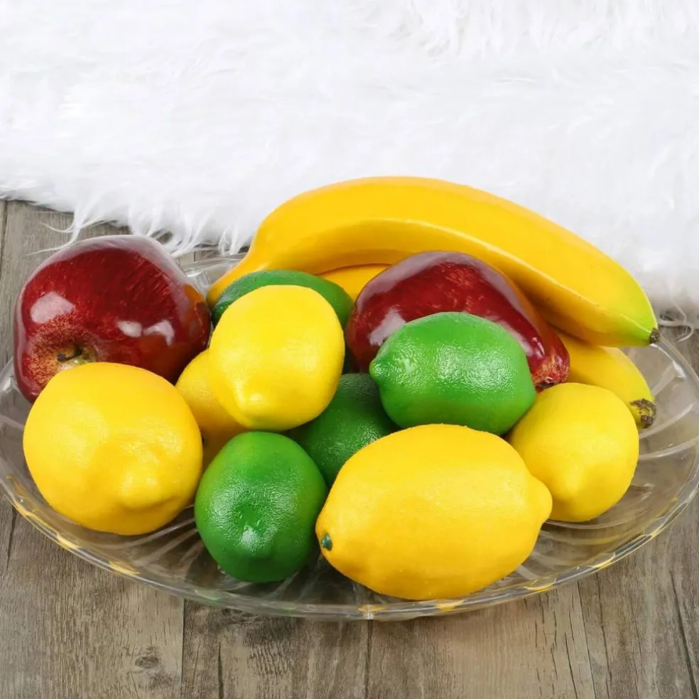 6pcs Artificial Red Apples