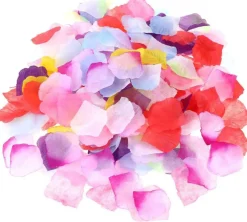 1000 pcs Artificial Rose Petals Fake Petal Flower Decoration for Wedding Party Silk Flower Rose Petals Multicolor Flower Petals