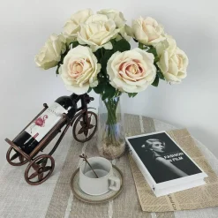 12 Pcs Artificial Roses for Wedding & Any Occasions