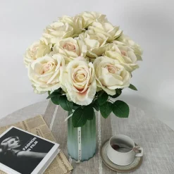 12 Pcs Artificial Roses for Wedding & Any Occasions