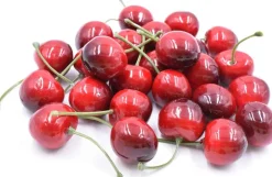 26pcs Artificial Small Red Black Cherries