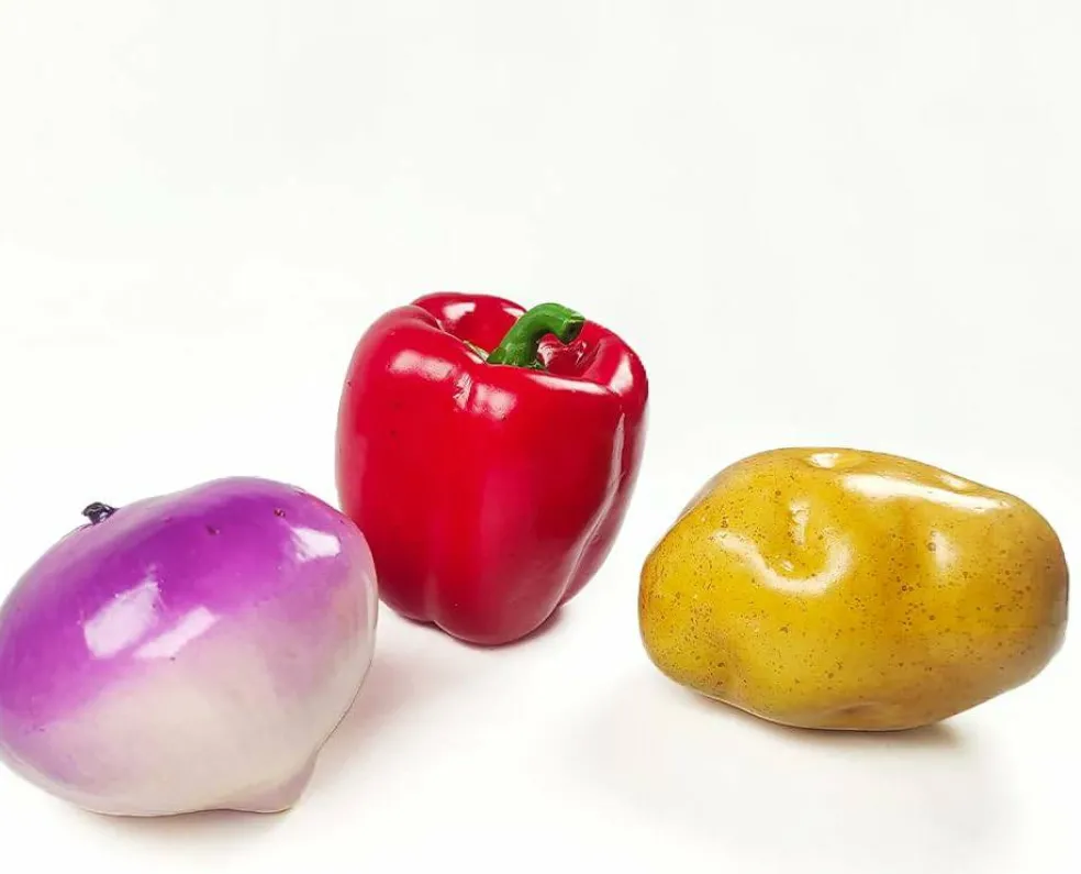 11 Pcs Artificial Vegetables, Faux Fake Mixed Vegetables Decoration