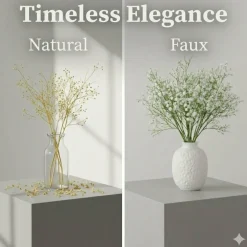 10PCS Baby Breath Artificial Flowers Fake Babys Breath Gypsophila Flowers Bulk Realistic Artificial Flowers Bouquet Flores Artificiales para Decoracion for Wedding Party Home Decoration