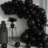 146PCS Balloon Garland Arch Kit, Black Latex Party Balloons Set for Baby Shower, Birthday, Gender Reveal & Wedding Decorations DIY Balloon Arch Kit with Strip & Glue Dots
