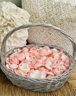 300PCS Blush Rose Petals Silk Artificial Pink Petals Flower Girl Basket Aisle Scatter Decor Baby Girl Shower Supplies Wedding Decoration