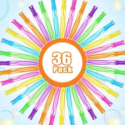 36PCS Bubble Wands for Kids,Bulk Bubble Wand for Kids Party Favor, Bubble Maker for Party Favor,Birthday,Goodie Bags, Wedding, Carnival Prizes, Summer Outdoor Toy Gifts, Assortment 6 Colors