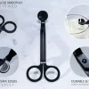 10PCS Candle Wick Trimmer Cutter, 7 Inch Bulk Wick Candle Accessories - Black
