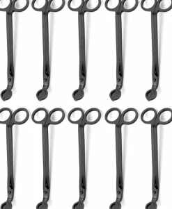 10PCS Candle Wick Trimmer Cutter, 7 Inch Bulk Wick Candle Accessories - Black