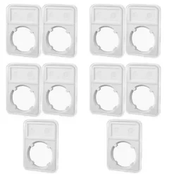 10 Pcs Coin Display Slabs 38mm Coin Holders for Morgan Peace Ike Silver Dollar Storage Case