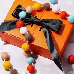 2 PCS Colorful Holiday Felt Ball Garland