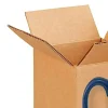 25 pcs Corrugated Kraft Shipping Boxes for Packaging Durable 4 x 4 x 4 Inch