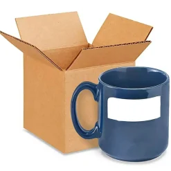 25 pcs Corrugated Kraft Shipping Boxes for Packaging Durable 4 x 4 x 4 Inch